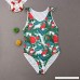 Family Matching Mom Daddy Girl Boy Beachwear Sets Leaves Watermelon Print Swimwear Trunks Mom B07MZLNJXQ